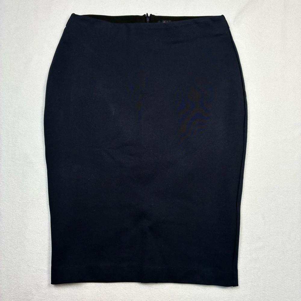Quince Ultra Stretch Ponte Pencil Skirt Navy Small NWOT Office CorporateGirly